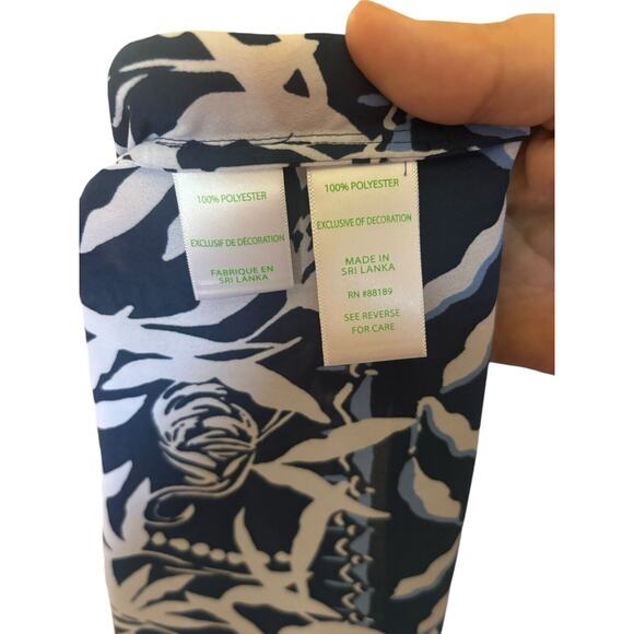 Lilly Pulitzer Marilina Long Sleeve Tunic Low Tide Navy Flocking to Paradise S - Picture 5 of 6